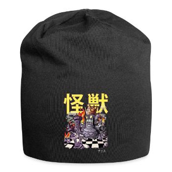 Kaiju Chess Queen Japanese Anime Monster - Jersey Beanie - black - Front