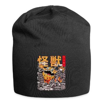 Kaiju Biscuit Japanese Anime Monster Pastry Baking - Jersey Beanie - black - Front