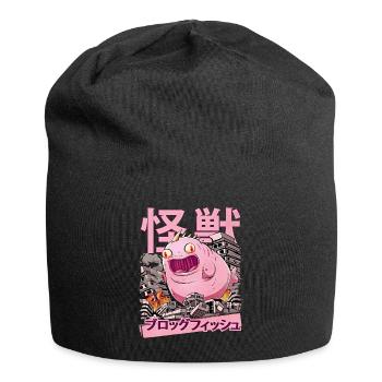 Kaiju Blobfish Anime Japonais Monster Fish - Bonnet en jersey - noir - Devant
