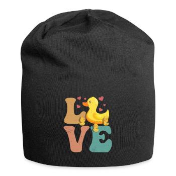 Ducks Ducklings LOVE - Jersey Beanie - black - Front