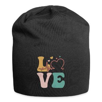 Echokardiographie-Techniker Echokardiograph - Jersey-Beanie - Schwarz - Vorne