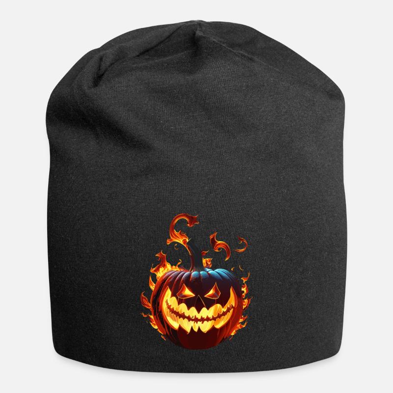 jack O` lantern - Jersey-Beanie - Schwarz