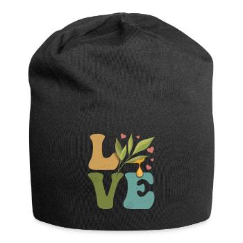 LOVE Essential Oil - Jersey Beanie - black - Front
