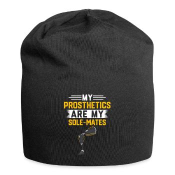 Beinprothese Amputierter - Jersey-Beanie - Schwarz - Vorne
