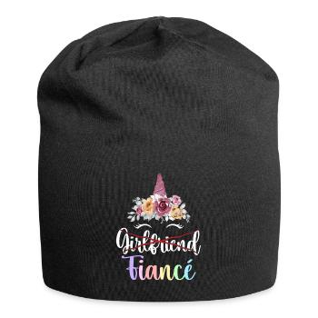 Engagement Bridal Shower - Jersey Beanie - black - Front