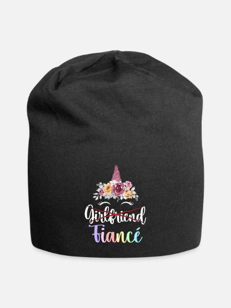 Verlobung Brautparty - Jersey-Beanie - Schwarz