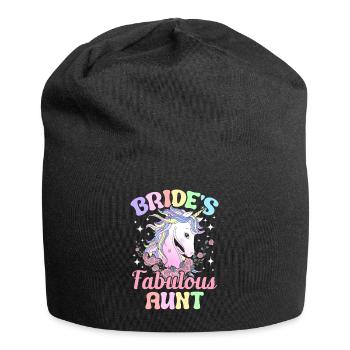 Douche nuptiale de mariage - Bonnet en jersey - noir - Devant