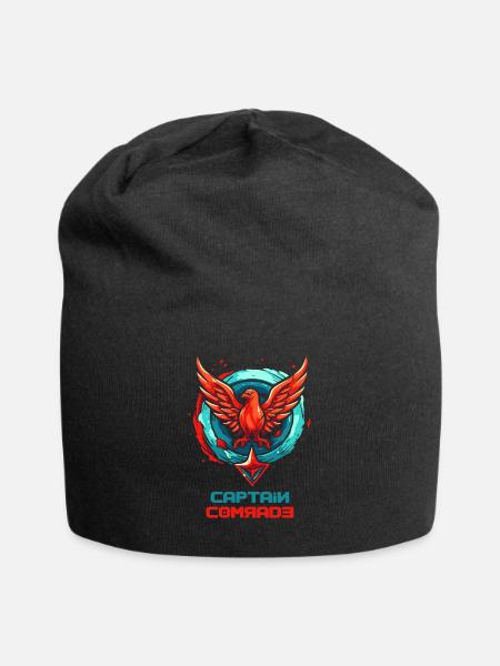 Captain Kamerad - Jersey-Beanie - Schwarz