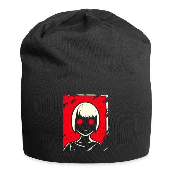 Dessin animé Anime Manga Dark Girl - Bonnet en jersey - noir - Devant