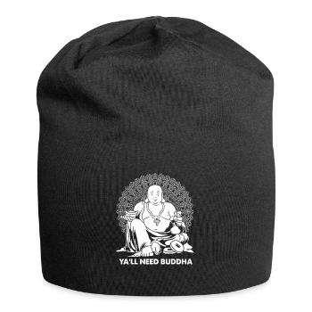 Buddha Buddhist Funny - Jersey Beanie - black - Front
