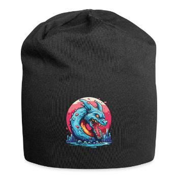 Zorn des glasierten Donut Drachen - Jersey-Beanie - Schwarz - Vorne