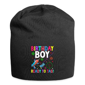 Laser Tag Birthday Player - Jersey Beanie - black - Front