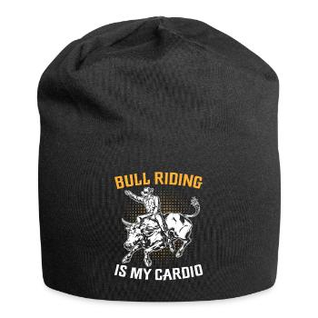 Stierreiter Cowboy - Jersey-Beanie - Schwarz - Vorne