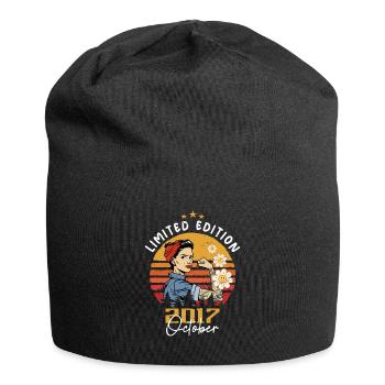Octobre 2017 né | Octobre 2017 - Bonnet en jersey - noir - Devant