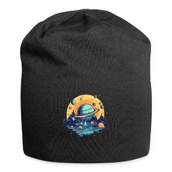 The Universe Is Liquid - Jersey Beanie - black - Front