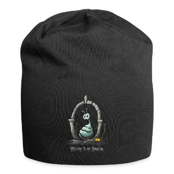 Welcome to my dungeon, stupid maggot worm - Jersey Beanie - black - Front