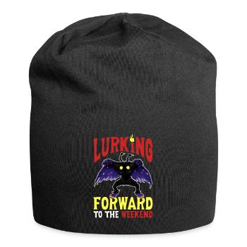 Mothman Kryptide Kryptozoologie - Jersey-Beanie - Schwarz - Vorne