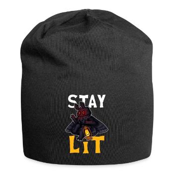 Mothman Kryptide Kryptozoologie - Jersey-Beanie - Schwarz - Vorne