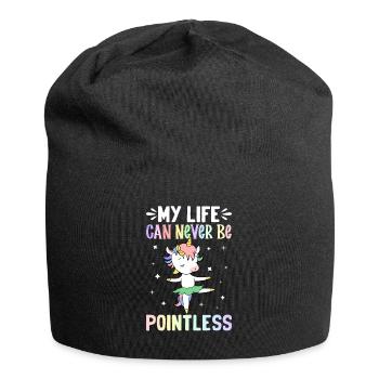 Funny Ballet Dance Ballerina - Jersey Beanie - black - Front