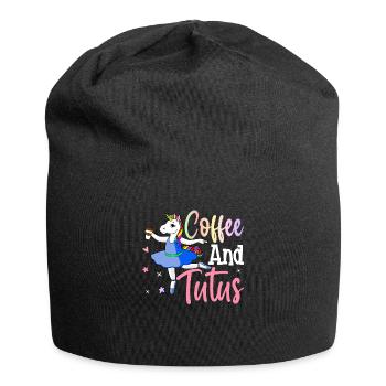 Ballet Dance Ballerina - Jersey Beanie - black - Front