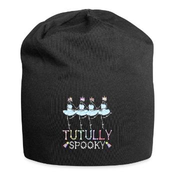 Halloween Skelett Ballett Tanz Ballerina - Jersey-Beanie - Schwarz - Vorne