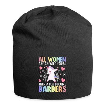 Hairstylistin - Jersey-Beanie - Schwarz - Vorne