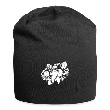Tournesols du cancer du sein - Bonnet en jersey - noir - Devant