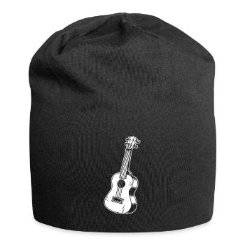 Ukulele - Jersey-Beanie - Schwarz - Vorne