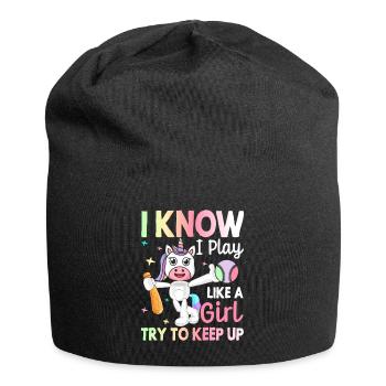 Basketball Girl Basketball Player - Jersey Beanie - black - Front