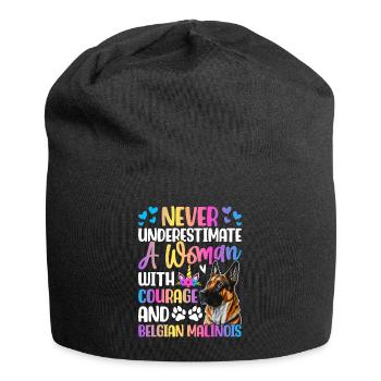 Chien - Bonnet en jersey - noir - Devant