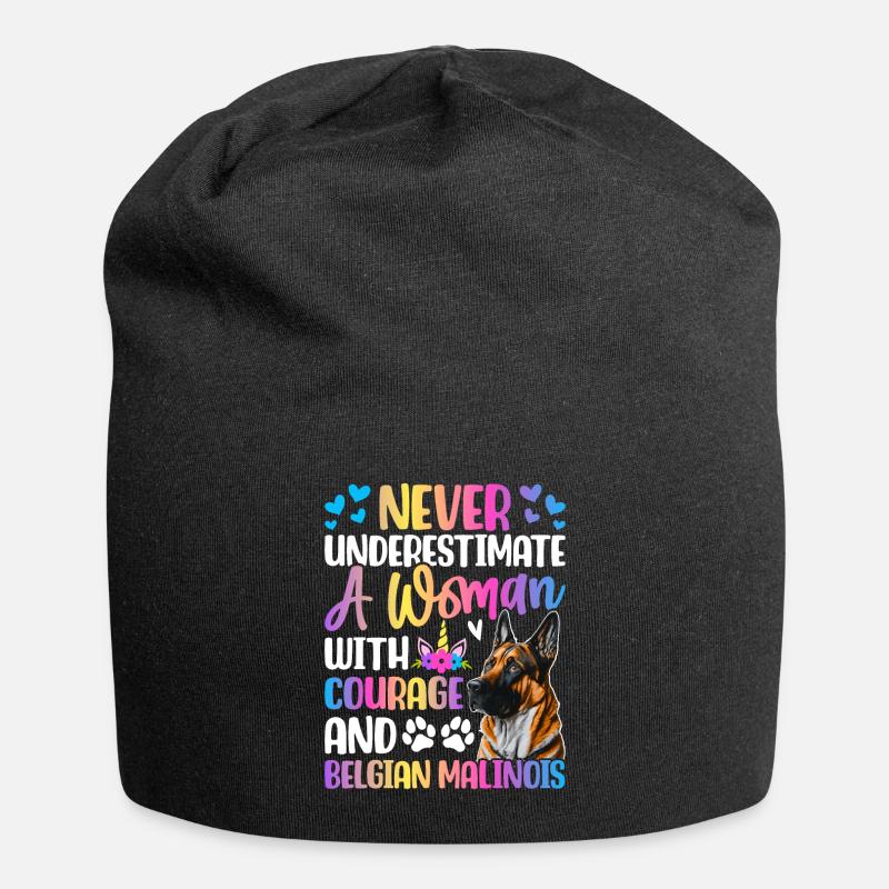 Hund - Jersey-Beanie - Schwarz