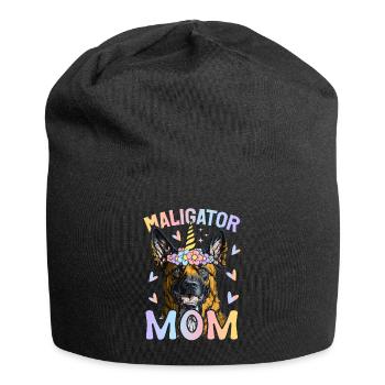 Belgischer Malinois Mutterhund - Jersey-Beanie - Schwarz - Vorne