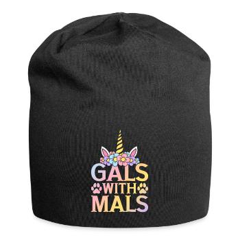 Chien Belge Malinois Girl - Bonnet en jersey - noir - Devant