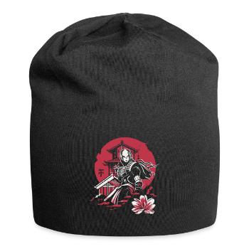 Japanischer Samurai-Held - Jersey-Beanie - Schwarz - Vorne