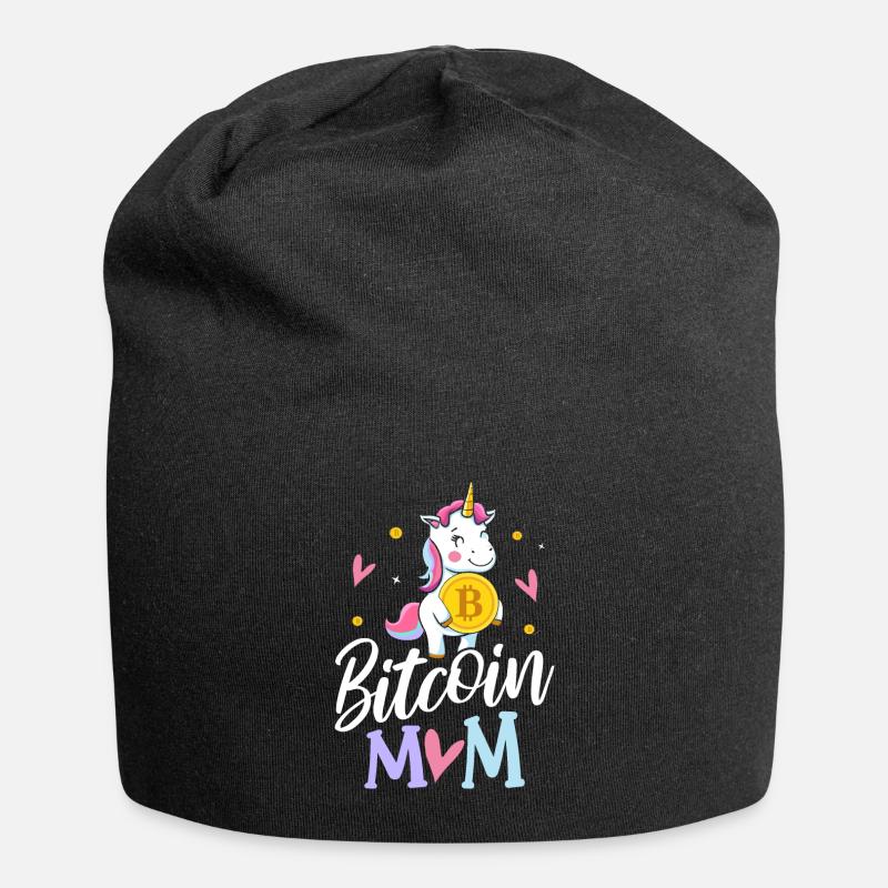 BTC Kryptowährung Krypto Hodl - Jersey-Beanie - Schwarz