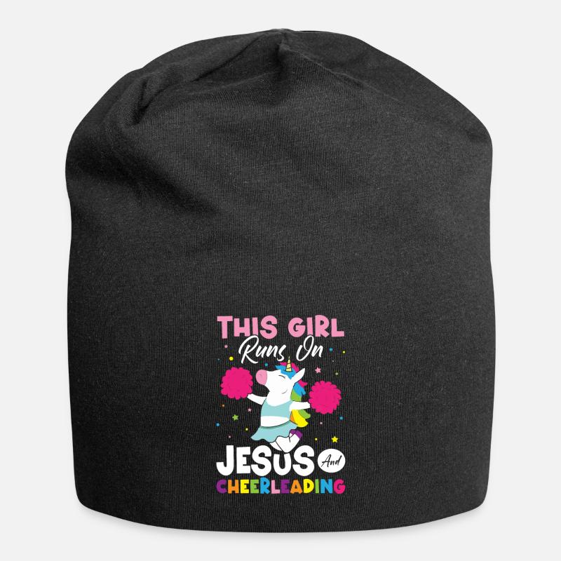 Cheerleader Cheer - Jersey-Beanie - Schwarz