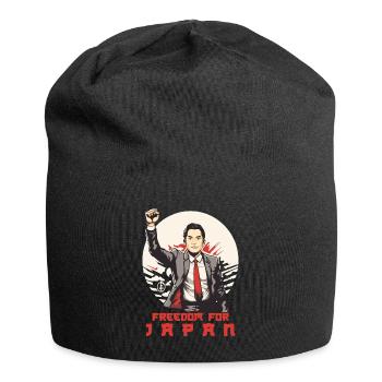 Freiheit für Japan - Jersey-Beanie - Schwarz - Vorne