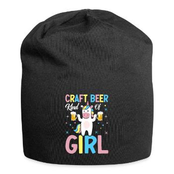 Brasserie artisanale Girl Home Brewery - Bonnet en jersey - noir - Devant