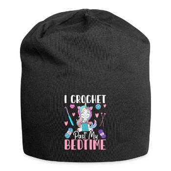 Crochet Crochet Knitting - Jersey Beanie - black - Front