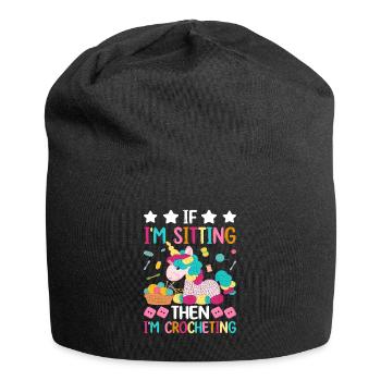 Crochet Tricot - Bonnet en jersey - noir - Devant