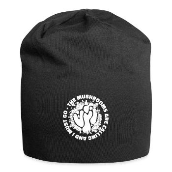 Pilzsammler Pilze - Jersey-Beanie - Schwarz - Vorne