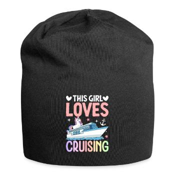 Cruise Girl Vacation - Jersey Beanie - black - Front