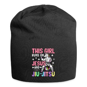 BJJ Mädchen Kampfsport - Jersey-Beanie - Schwarz - Vorne