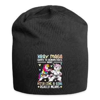 Martial Art Girl - Jersey Beanie - black - Front