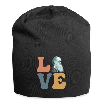 Charles Darwin Theory of Evolution Atheist - Jersey Beanie - black - Front