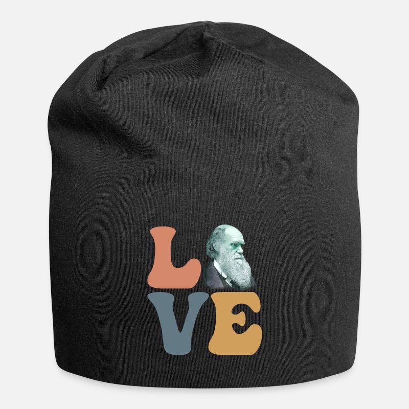 Charles Darwin Evolutionstheorie Atheist - Jersey-Beanie - Schwarz