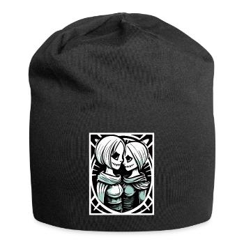 Mittelalterliche Zombie Liebende der Liebe - Jersey-Beanie - Schwarz - Vorne