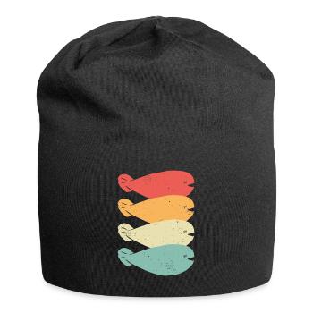 Drôle Sacabambaspis Poisson Meme Rétro - Bonnet en jersey - noir - Devant