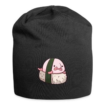 Kawaii Blobfish Sushi Cuisine Japonaise - Bonnet en jersey - noir - Devant