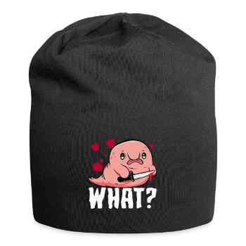 Lustige Blobfische - Jersey-Beanie - Schwarz - Vorne